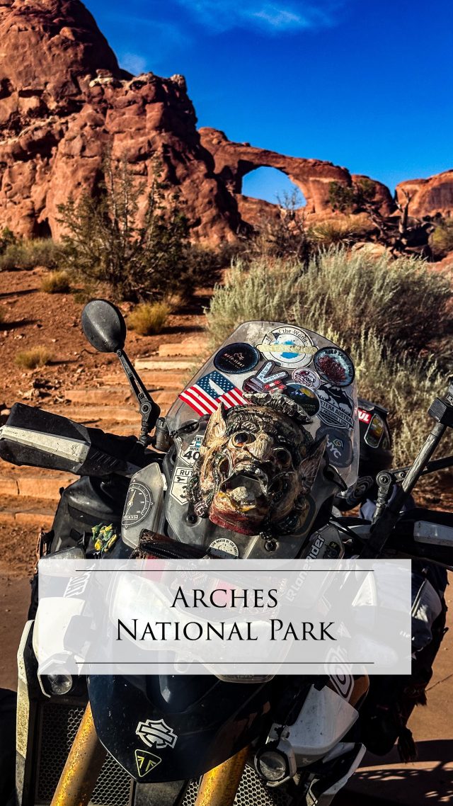 #archesnationalpark #aroundtheworld #adventure #solotravel #motorcycleadventure #homelessyouth